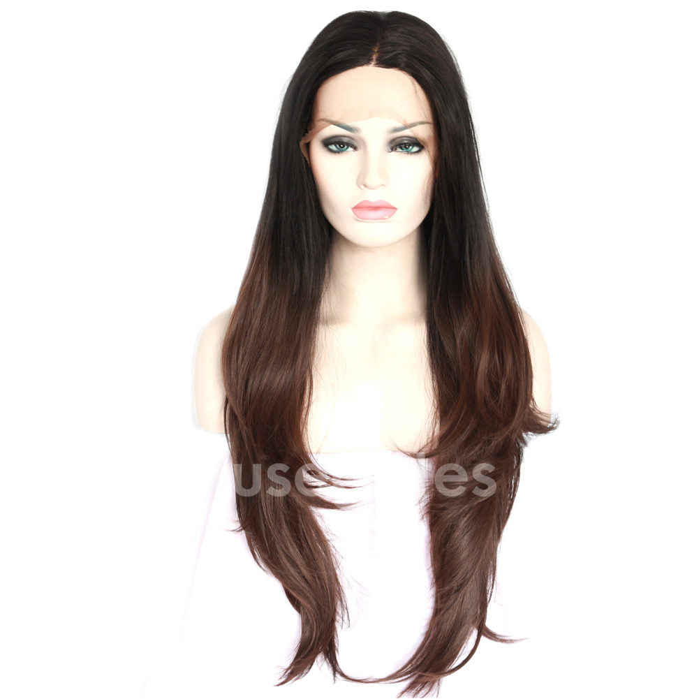 brown synthetic wig