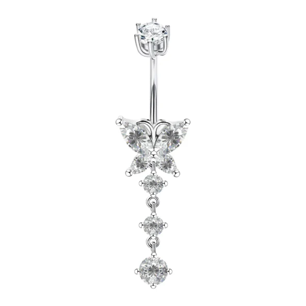 Sterling Silver Belly Button Rings Navel Piercing S143