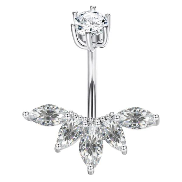 Sterling Silver Belly Button Rings Navel Piercing S200