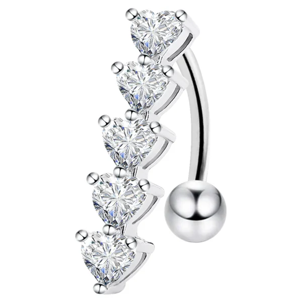 Sterling Silver Belly Button Rings Navel Piercing S210