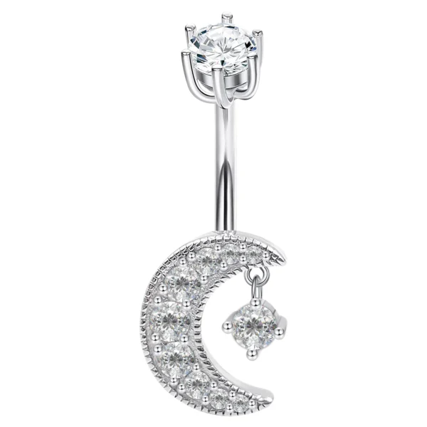 Sterling Silver Belly Button Rings Navel Piercing S49