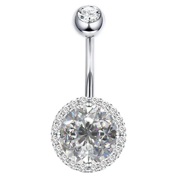 Sterling Silver Belly Button Rings Navel Piercing S66