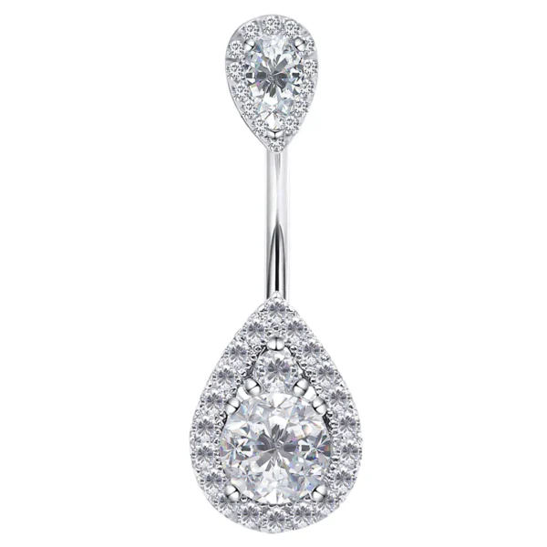 Sterling Silver Belly Button Rings Navel Piercing S80