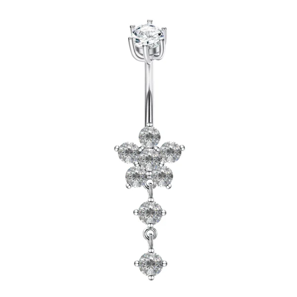Sterling Silver Belly Button Rings Navel Piercing S99